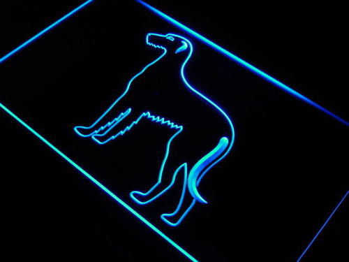 Irish Wolfhound Dog Pet Shop Neon Sign